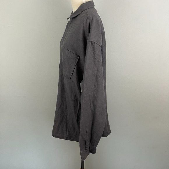 NWT BP Grey Flannel Button Down Shirt (XL) - Picture 4 of 8
